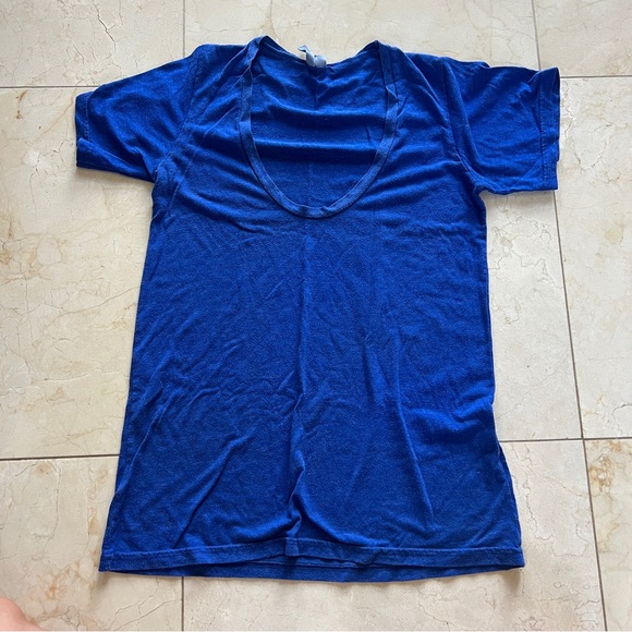 Frenchi Blue Short Sleeve Tee Sz Small - Picture 1 of 4